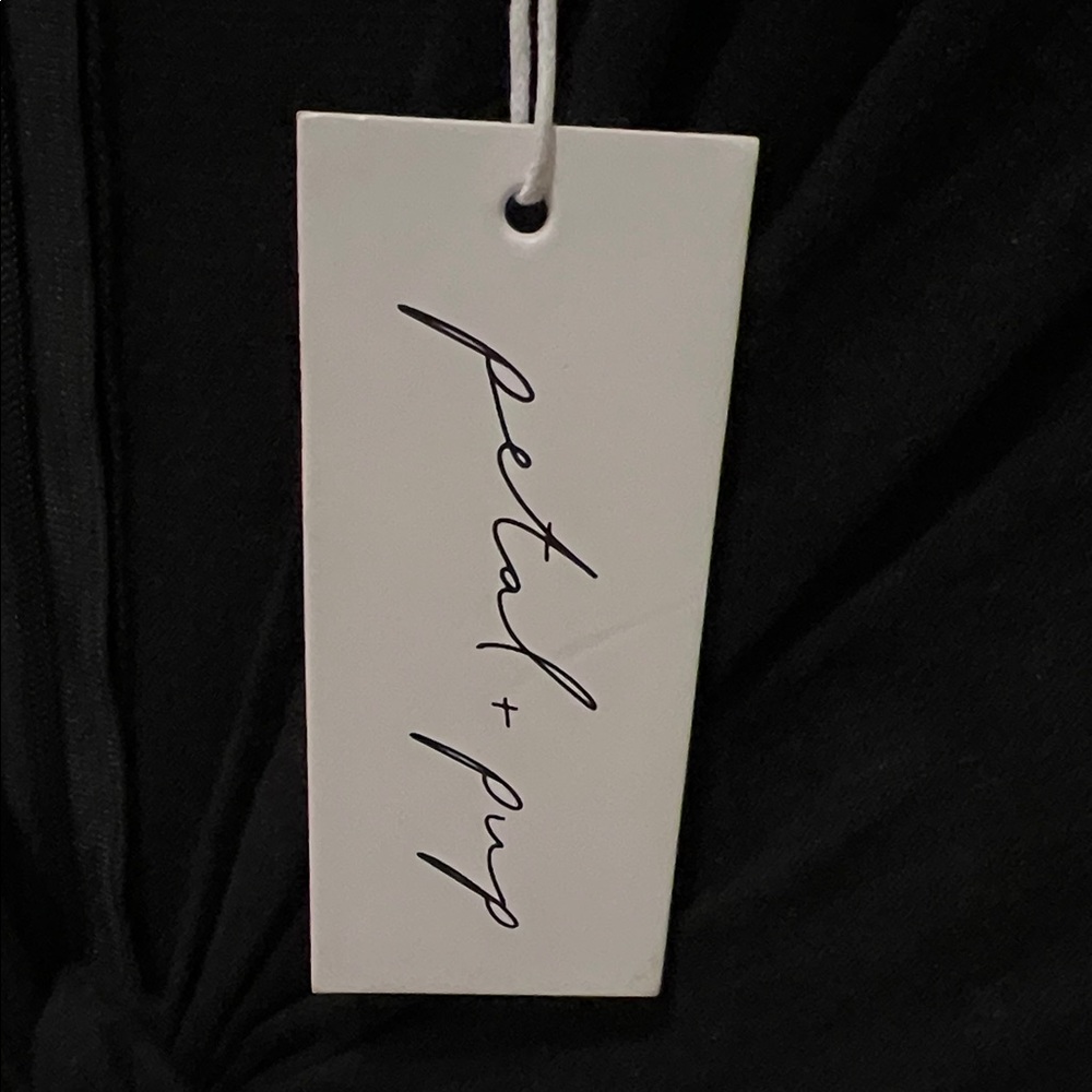 Petal & Pup Black Maxi Dress with Puff Sleeves - Picture 2 of 10